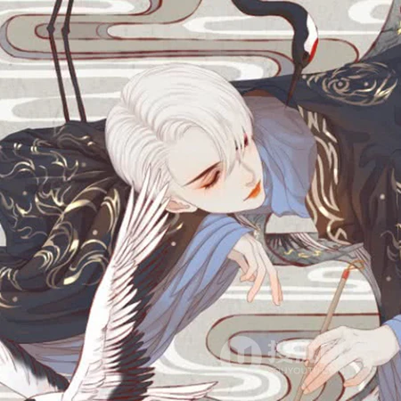 洒脱的古风美男形象QQ头像