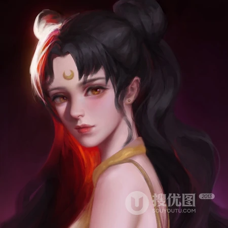 唯美的3D柔美动漫手绘女生头像下载