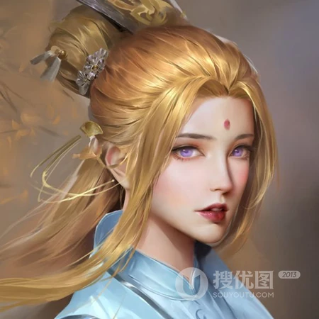 唯美的3D柔美动漫手绘女生头像下载