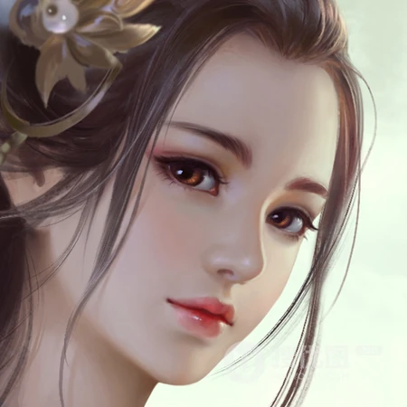 唯美的3D柔美动漫手绘女生头像下载