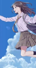 手绘有创意的手绘线条男生女生手机桌面背景