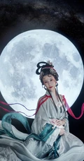 嫦娥奔月，唯美的仙女嫦娥和玉兔的手机壁纸