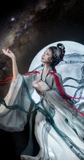 嫦娥奔月，唯美的仙女嫦娥和玉兔的手机壁纸
