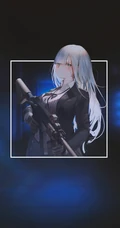 射击类游戏《少女前线》人物手拿M4自动步枪的手机壁纸