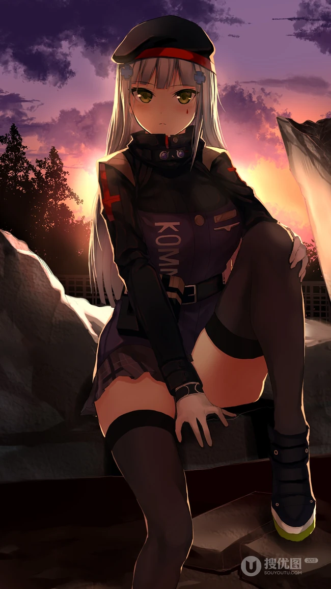 手游少女前线日系画风少女人物高清手机2K壁纸