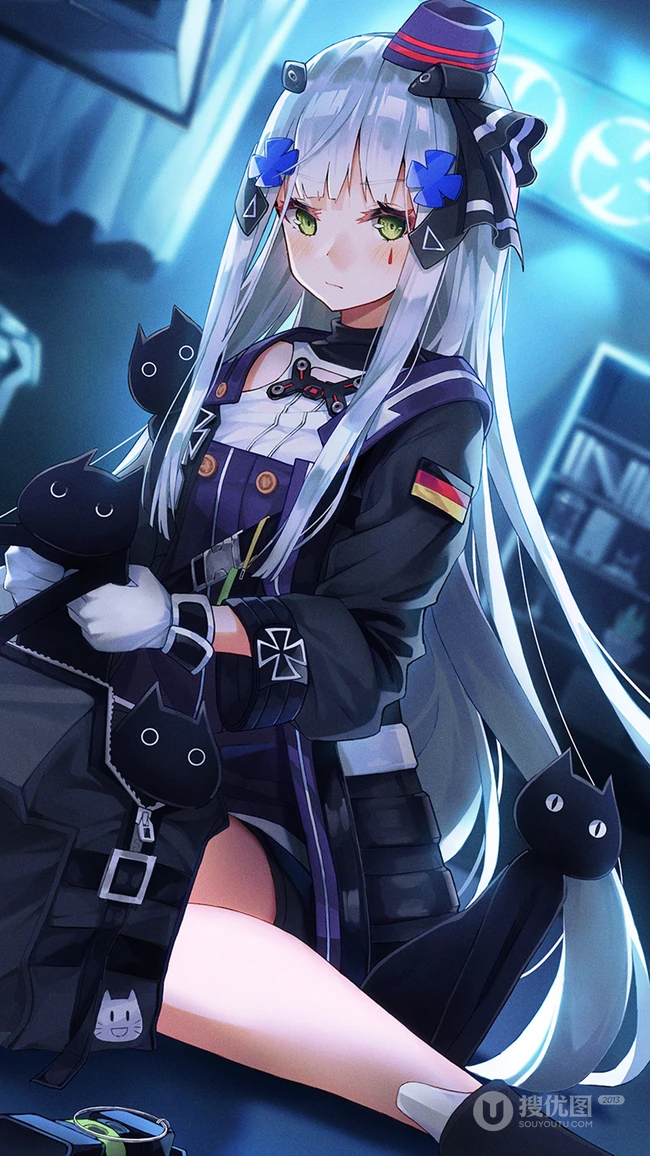 手游少女前线日系画风少女人物高清手机2K壁纸