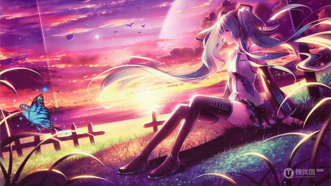 萌萌的动漫人物初音未来个人壁纸合集