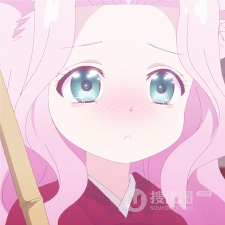 粉色小少女萌萌的表情包可爱头像图片