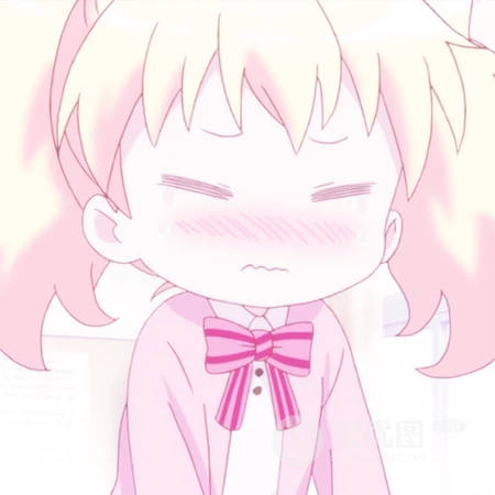 粉色小少女萌萌的表情包可爱头像图片