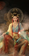 敦煌飞天风格超级唯美的手机壁纸图片