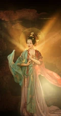 敦煌飞天风格超级唯美的手机壁纸图片