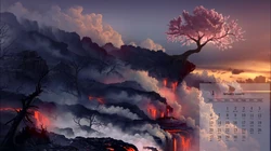 2010年1月日历壁纸，超唯美梦幻的二次元手绘，插画日历壁纸