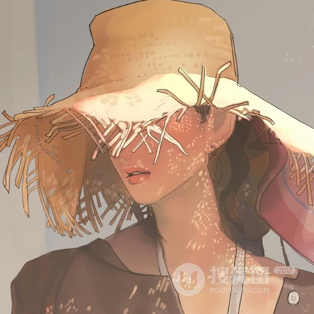 插画手绘的潮流女生头像，非常有性格的女生头像图片