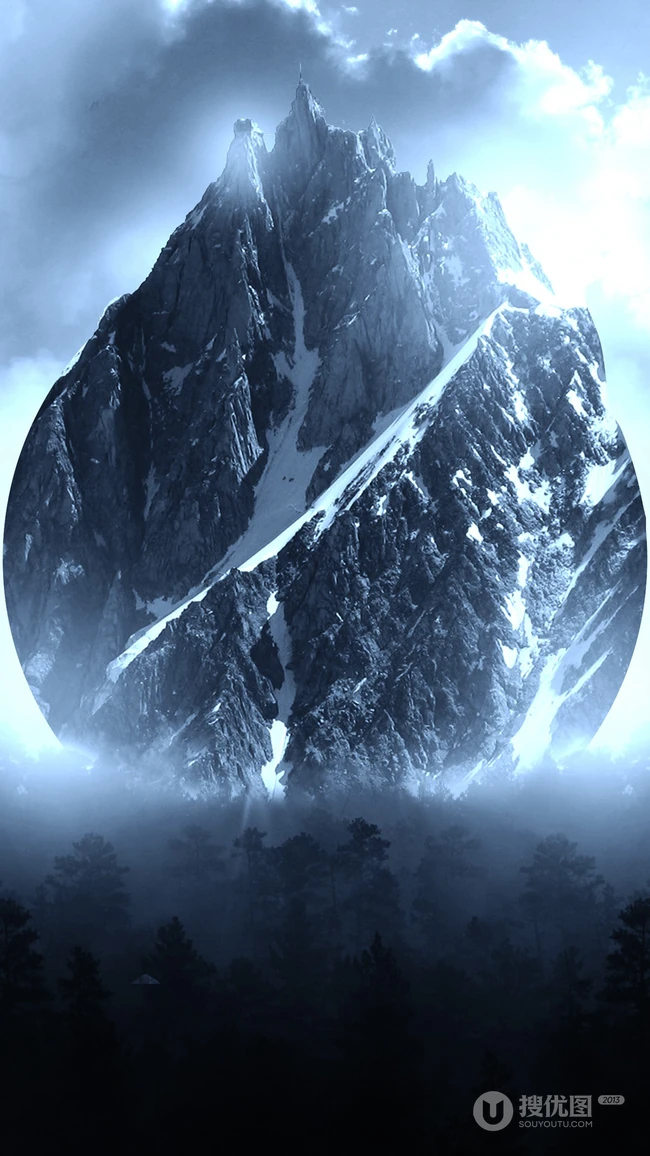 唯美雪山奇观山脉护眼2k手机壁纸