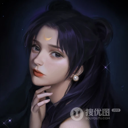 动漫女生个性头像，动漫手绘人物战斗天使阿丽塔头像图片