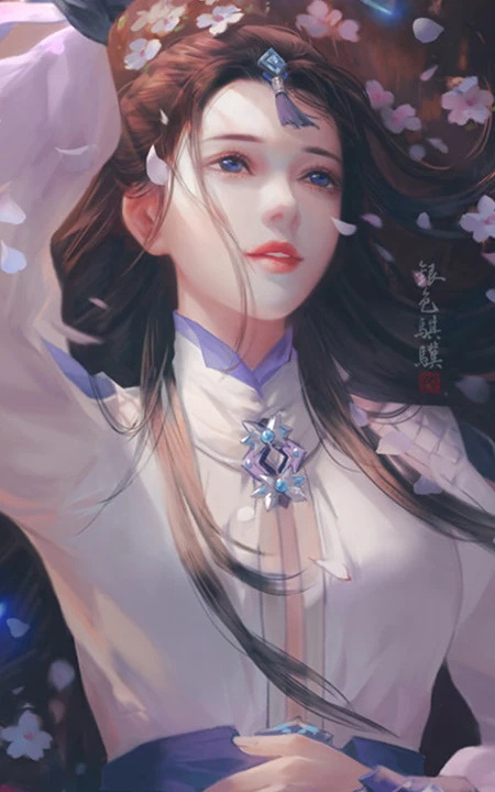 手绘唯美动漫美女人物高清4K手机壁纸