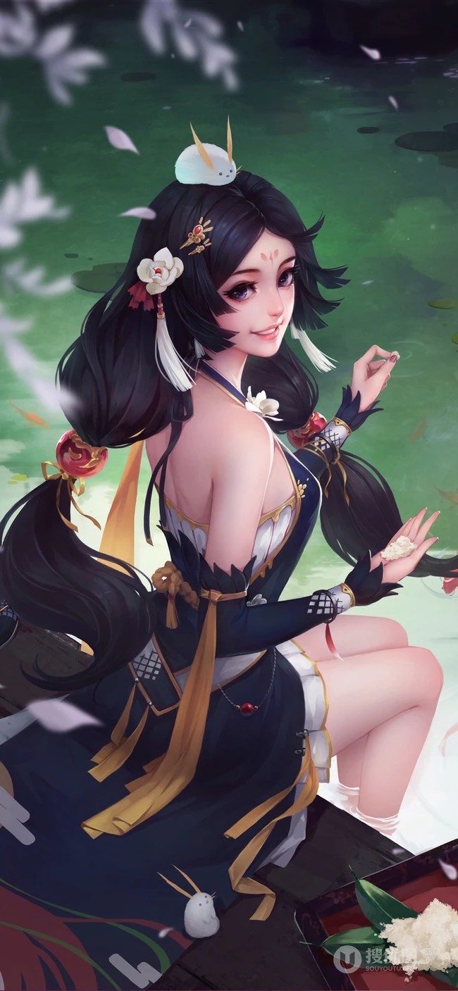 手绘唯美动漫美女人物高清4K手机壁纸
