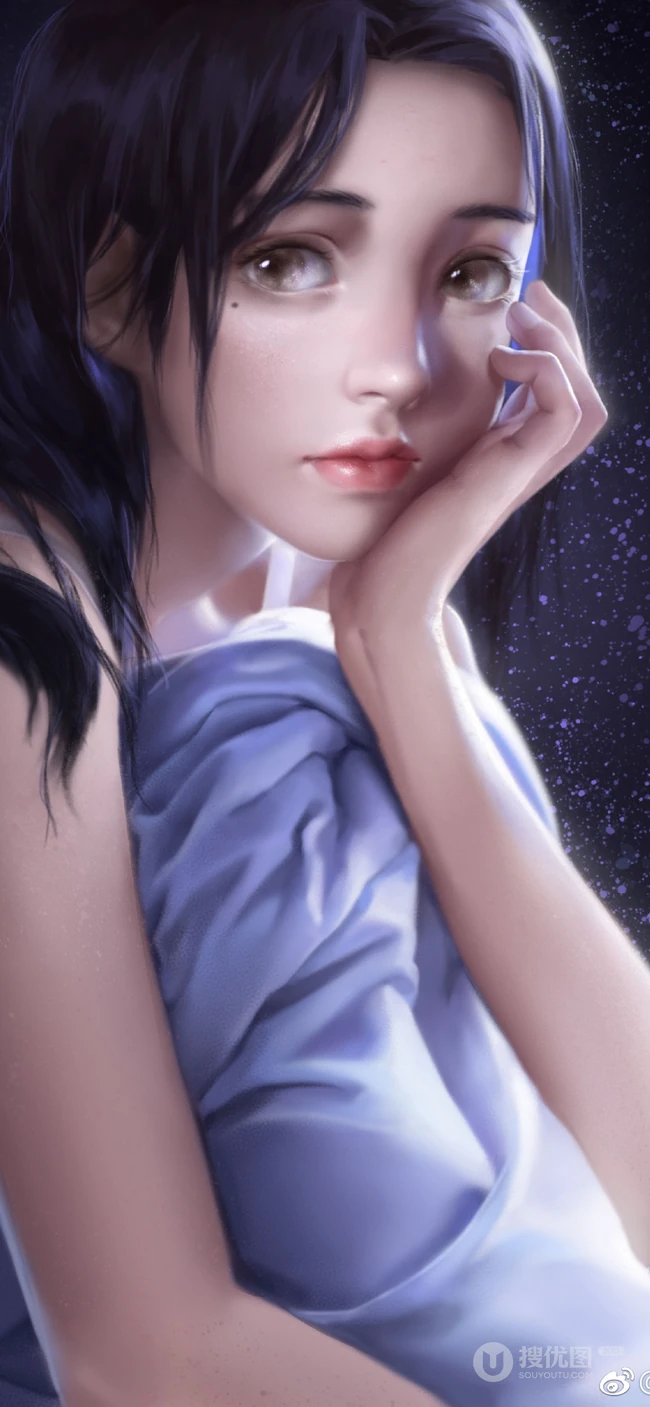 手绘唯美动漫美女人物高清4K手机壁纸