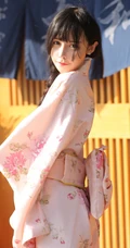 穿和服的日系美女，古代的美人手机桌面背景