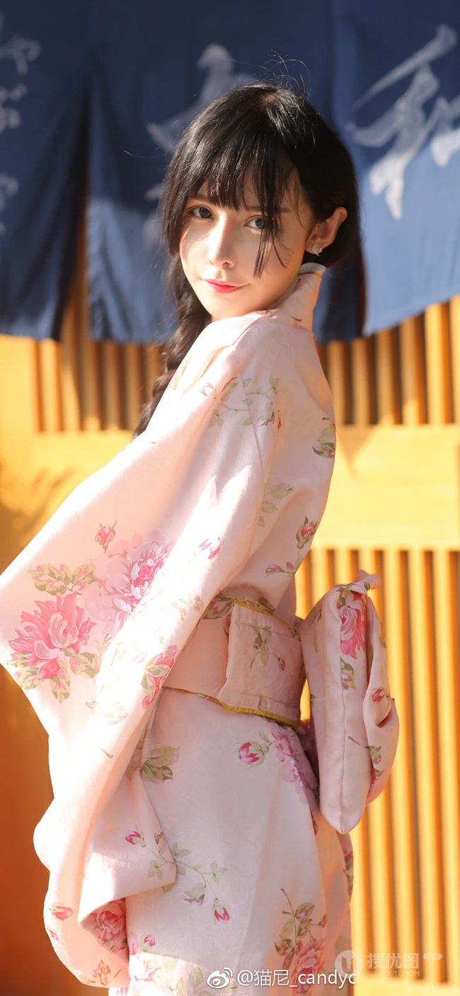 穿和服的日系美女，古代的美人手机桌面背景