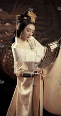 唐装女生莫晓希复古艺术摄影写真，尽显风华绝代武则天风采