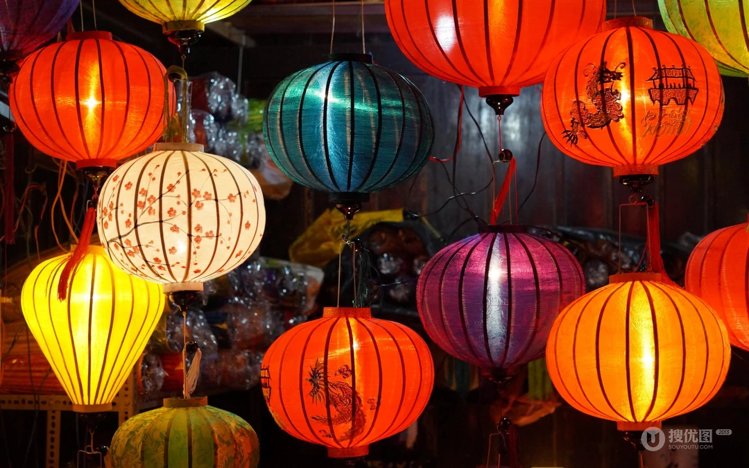 灯笼图片，元宵节灯笼唯美快乐喜庆壁纸图片图集