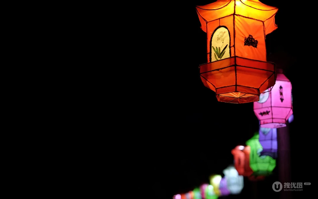 灯笼图片，元宵节灯笼唯美快乐喜庆壁纸图片图集