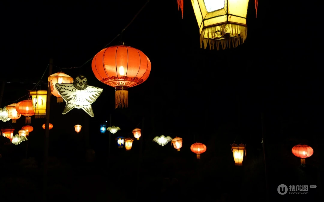 灯笼图片，元宵节灯笼唯美快乐喜庆壁纸图片图集