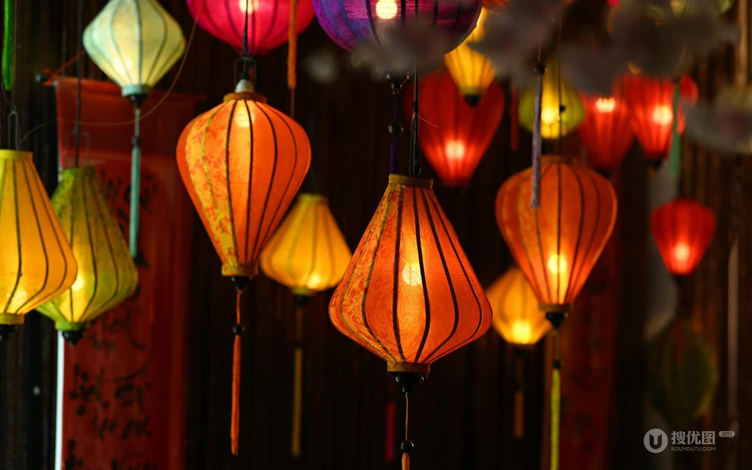 灯笼图片，元宵节灯笼唯美快乐喜庆壁纸图片图集