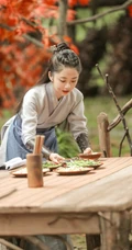 谭松韵《锦衣之下》个人剧照图片，谭松韵饰演的袁今夏唯美剧照