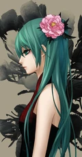 3D动漫虚拟人物初音未来个性手机背景图片高清