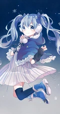 3D动漫虚拟人物初音未来个性手机背景图片高清