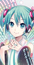3D动漫虚拟人物初音未来个性手机背景图片高清