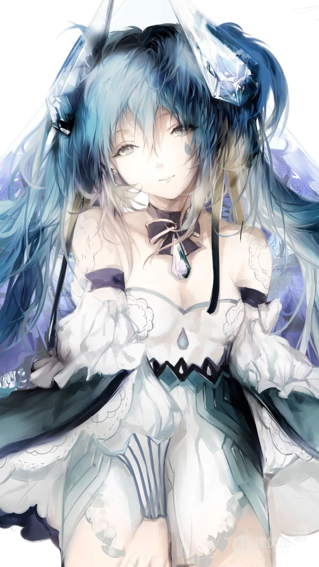 3D动漫虚拟人物初音未来个性手机背景图片高清
