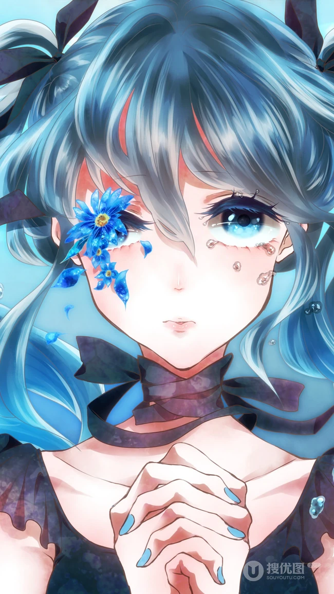 3D动漫虚拟人物初音未来个性手机背景图片高清