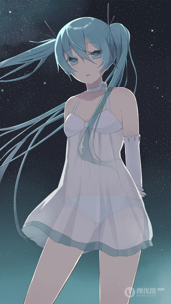3D动漫虚拟人物初音未来个性手机背景图片高清