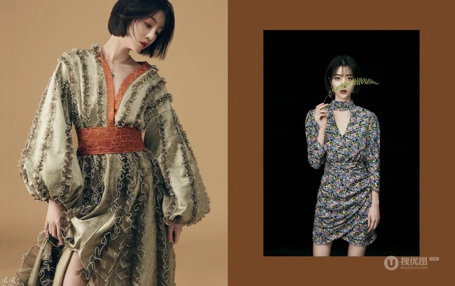 李溪芮《In_Famous视界》杂志写真图集，民族风穿着复古优雅