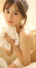 甜美白皙大眼睛高鼻梁匀称气质少女气质女生浴室写真吸睛图片
