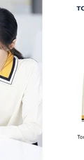 郑爽纯美写真图片，女生郑爽代言度假系列休闲服装美图