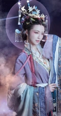 抖音最火敦煌女模特真的菜菜唯美南宋《天文图》碑文物COS鉴赏