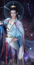抖音最火敦煌女模特真的菜菜唯美南宋《天文图》碑文物COS鉴赏
