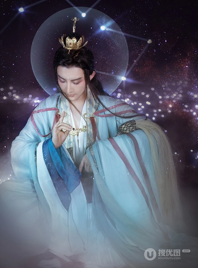 抖音最火敦煌女模特真的菜菜唯美南宋《天文图》碑文物COS鉴赏