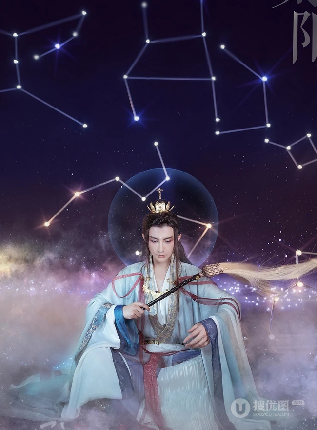 抖音最火敦煌女模特真的菜菜唯美南宋《天文图》碑文物COS鉴赏