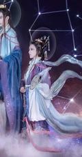 抖音最火敦煌女模特真的菜菜唯美南宋《天文图》碑文物COS鉴赏