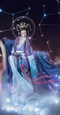 抖音最火敦煌女模特真的菜菜唯美南宋《天文图》碑文物COS鉴赏