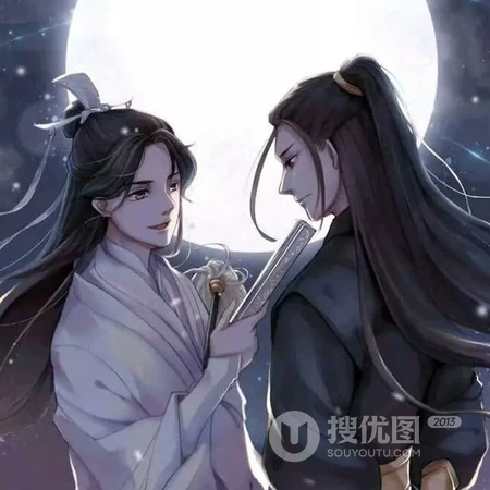 古装红衣柔美美男，古装红衣男女高清头像图片
