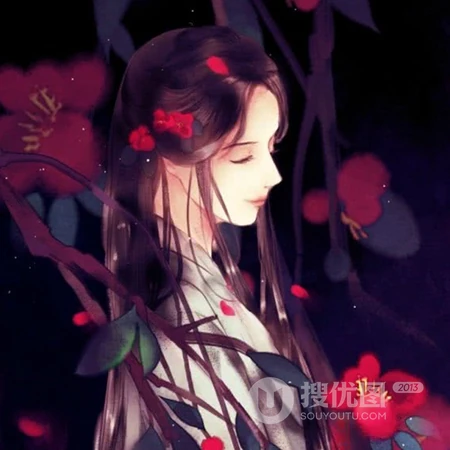 喜欢古风的女生专属，手绘线条古风女生高清头像图片
