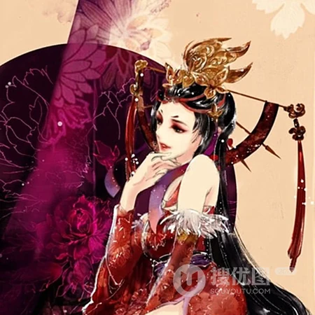 喜欢古风的女生专属，手绘线条古风女生高清头像图片
