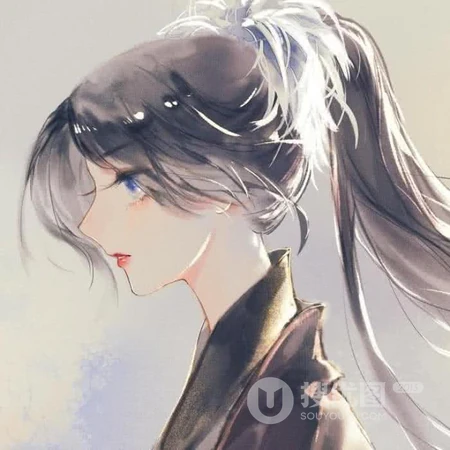喜欢古风的女生专属，手绘线条古风女生高清头像图片