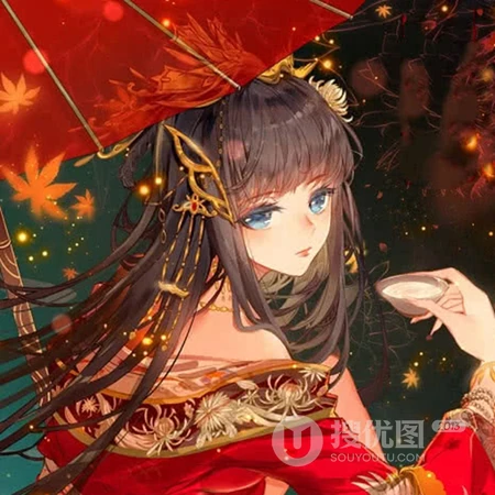 喜欢古风的女生专属，手绘线条古风女生高清头像图片